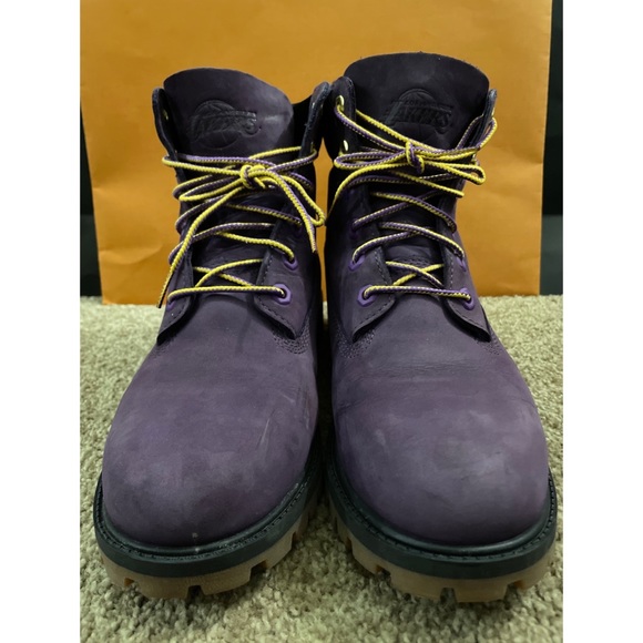 Boys Timberland x NBA Los Angeles Lakers Ankle Boots - Picture 2 of 16